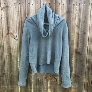 Organic Fleece Crop Cowl Top